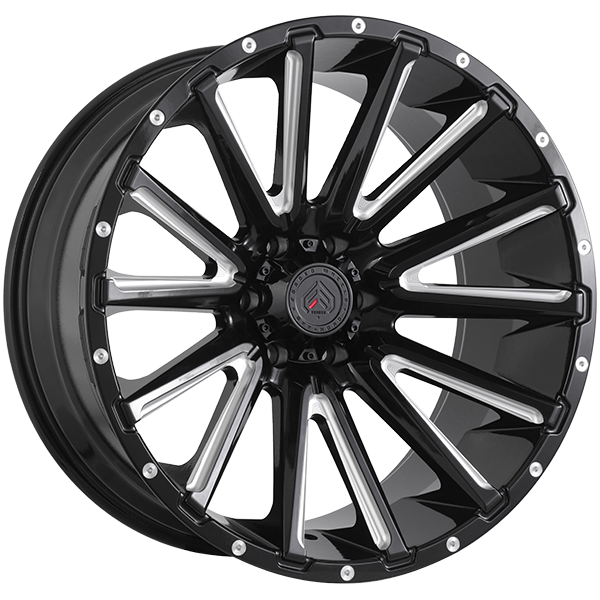 Forged Offroad XR110 20x12 20x12/6x139.7 Noir lustré - Rebord usiné