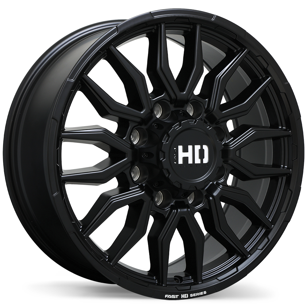 Fast HD Grit 20x8.5" 8x165.1 Satin Black with Milling