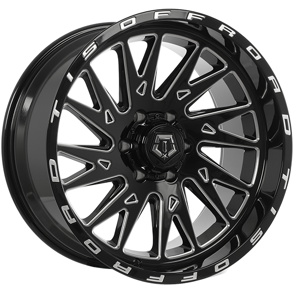 TIS Wheels 547 20x12 20x12/6x135/6x139.7 Noir lustré - Fenêtre usinée