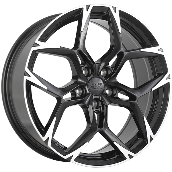 Wheels RAZOR-X 19x8.0 5x114.3 Noir lustré - Façade machinée