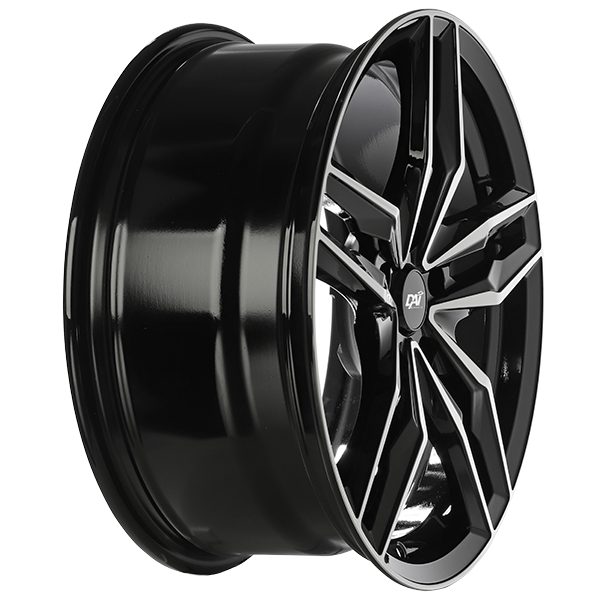 Wheels MODA 17x7.5 5x114.3 Noir lustré - Façade machinée — 2