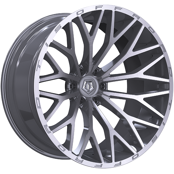 TIS Wheels 566 20x10.0 20x10.0/6x135 Argent - Façade brossée