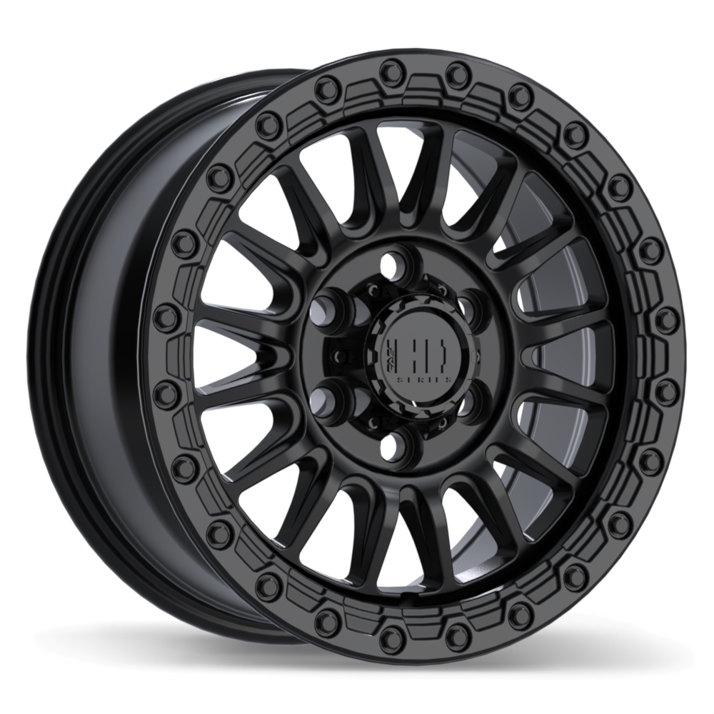 Fast HD Surge 18x8.5" 6x139.7 Satin Black with Gloss Black Lip