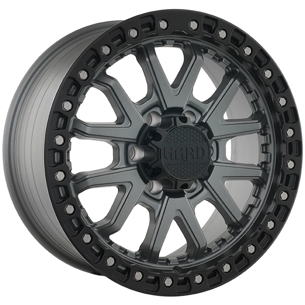 Hard DUNE 18x8.5 6x135 Gris Satin - Contour noir