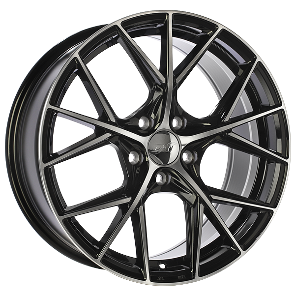 Wheels A-SPEC 14x6.0 4x100 Noir lustré - Façade machinée