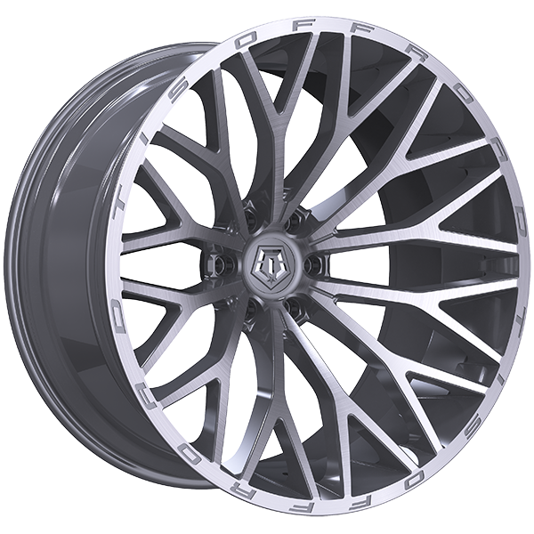 TIS Wheels 566 20x10.0 20x10.0/6x139.7 Argent - Façade brossée