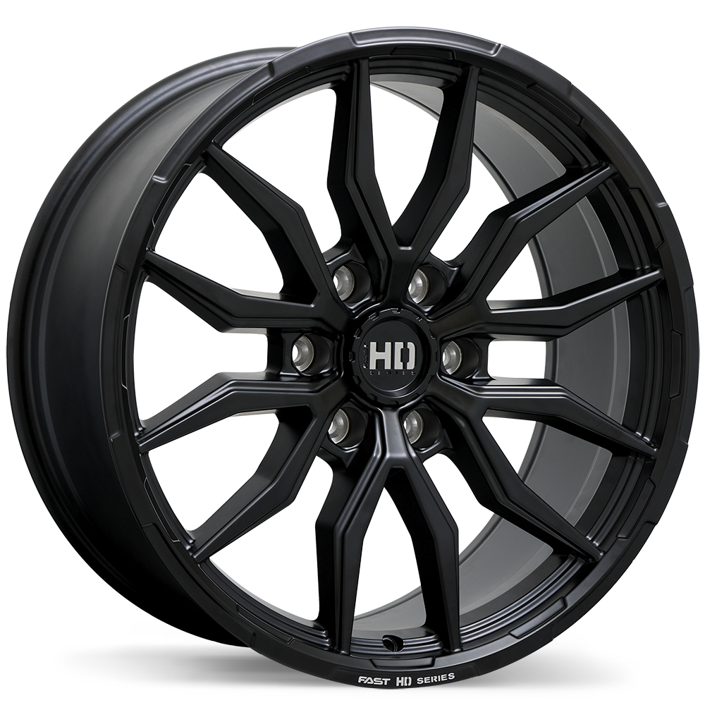 Fast HD Grit 18x8.5" 6x135 Satin Black with Milling